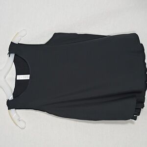 NWT Marika Black Manny Pleated Tank Womens XS Small Athleisure Summer